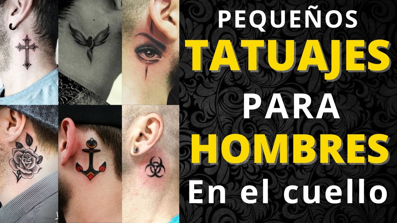 tatuajes de nombres en el cuello para hombres