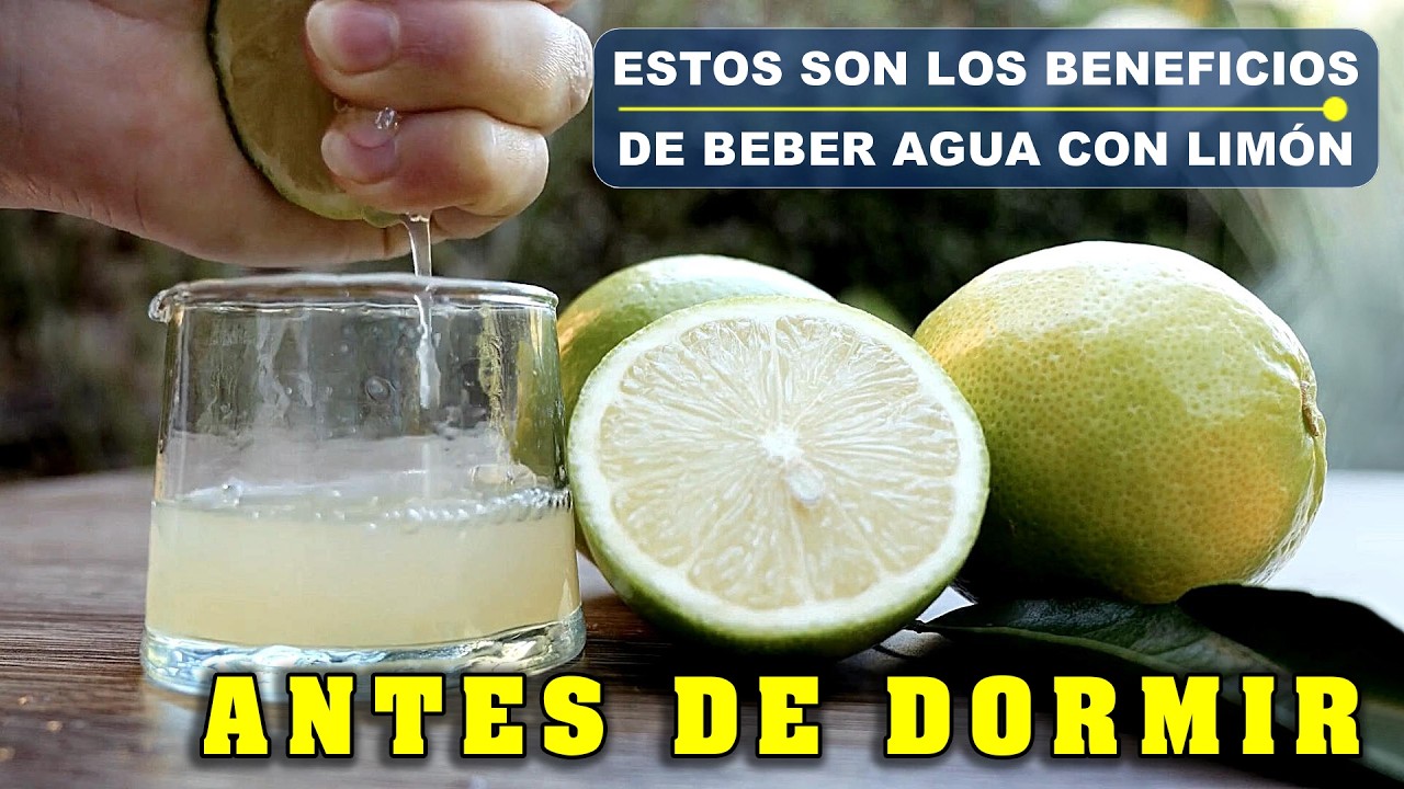 agua tibia con limon y bicarbonato antes de dormir