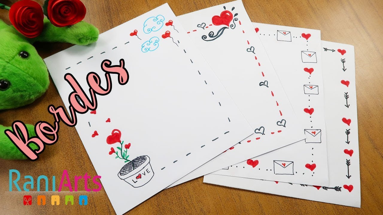 como decorar una hoja blanca para una carta