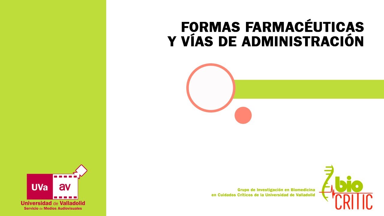 presentacion de los medicamentos segun su forma farmaceutica