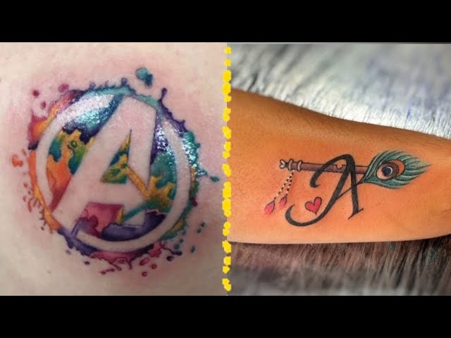 tatuajes con la letra a en la muñeca