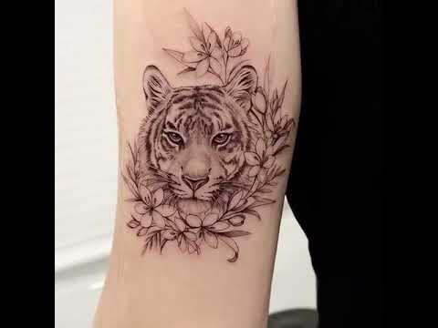 tatuajes de tigres para mujeres en el brazo