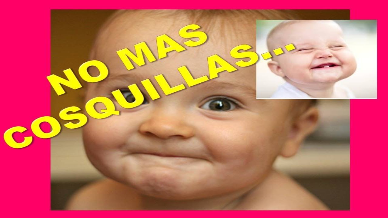 bebe que se rie y dice no mas cosquillas