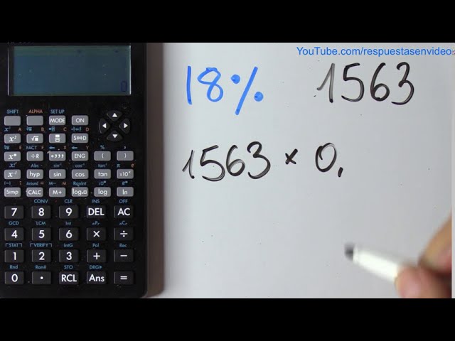 como sacar el 18 por ciento de una cantidad