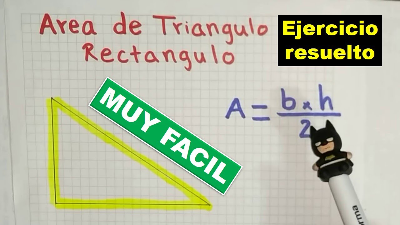 formula para sacar el area de un triangulo rectangulo