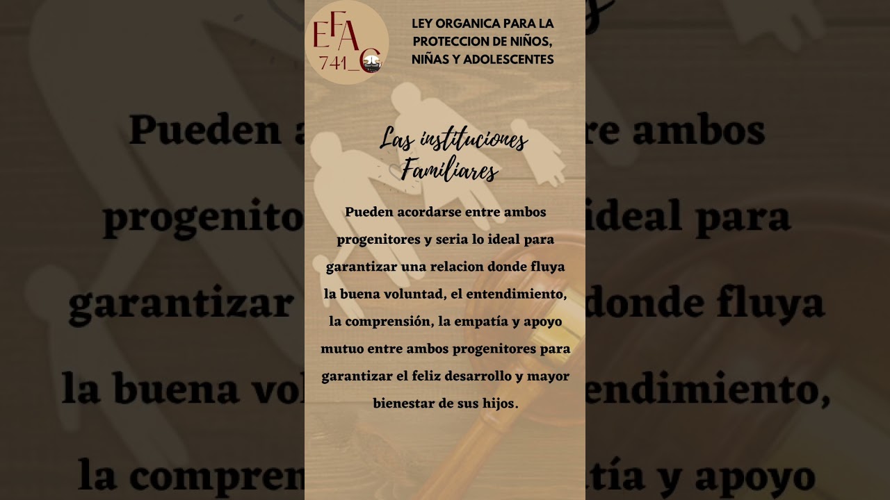 instituciones relacionadas a tener una familia que te proteja