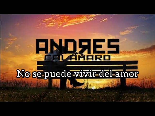 no se puede vivir del amor andres calamaro letra