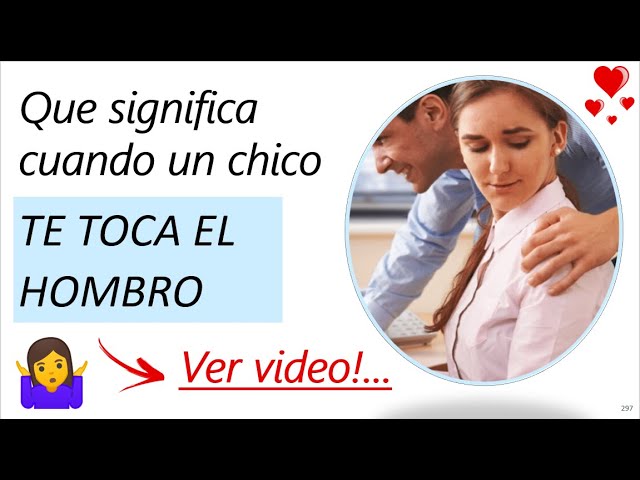 que significa tocar el hombro de una persona
