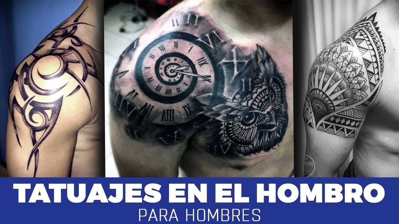 tatuajes para hombres en el hombro de nombres