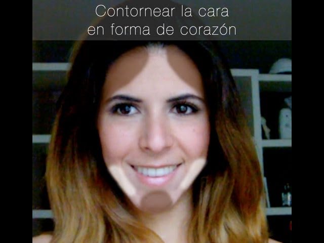 como maquillar un rostro en forma de corazon