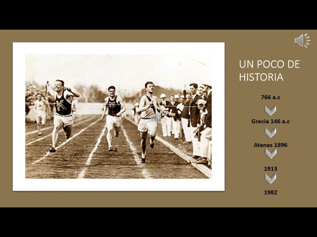 línea del tiempo de la historia del atletismo