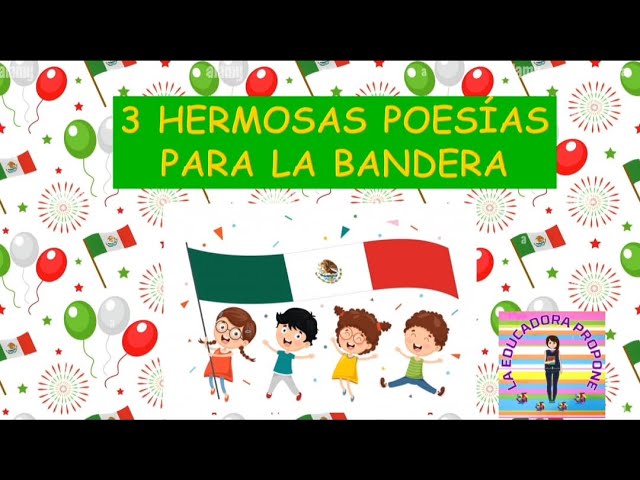 poema a la bandera mexicana de 4 estrofas