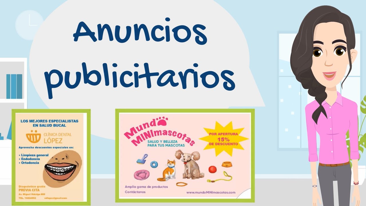 que tipos de anuncios existen para niños de primaria