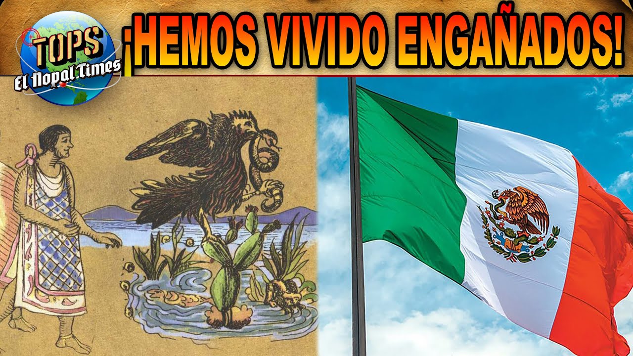un águila devorando una serpiente sobre un nopal