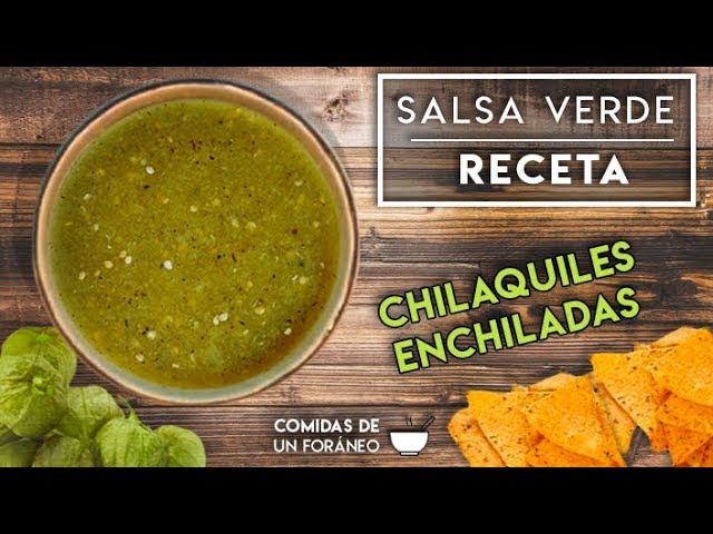 como se prepara la salsa para enchiladas verdes