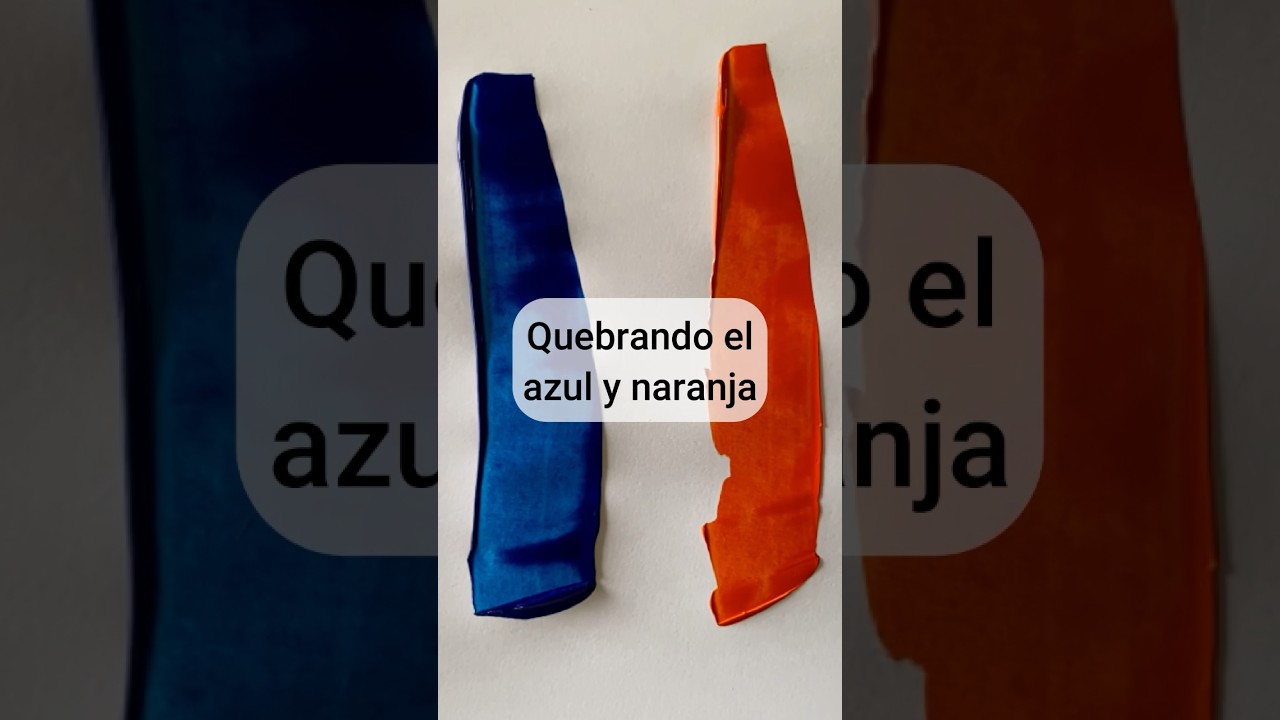 que color se forma con el azul y naranja