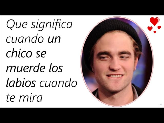 que significa que un hombre se muerda el labio