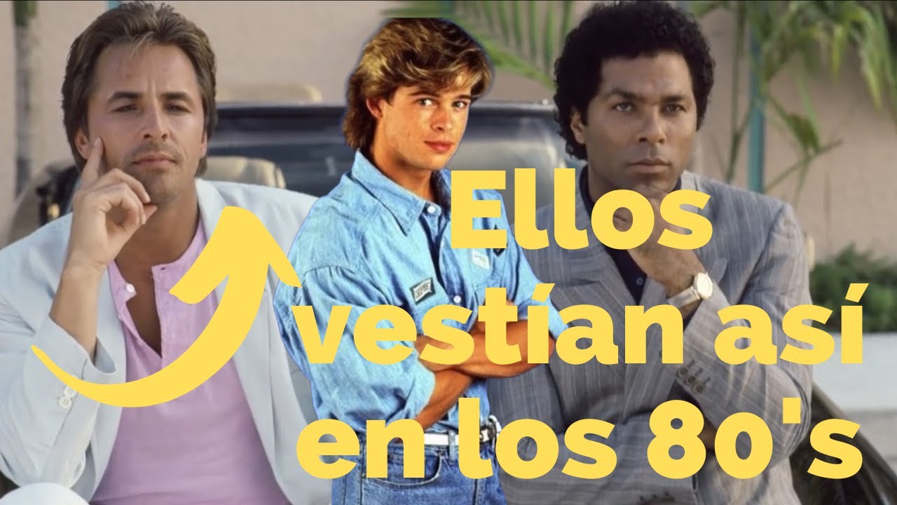 vestimenta de los 80 hombres rock and roll