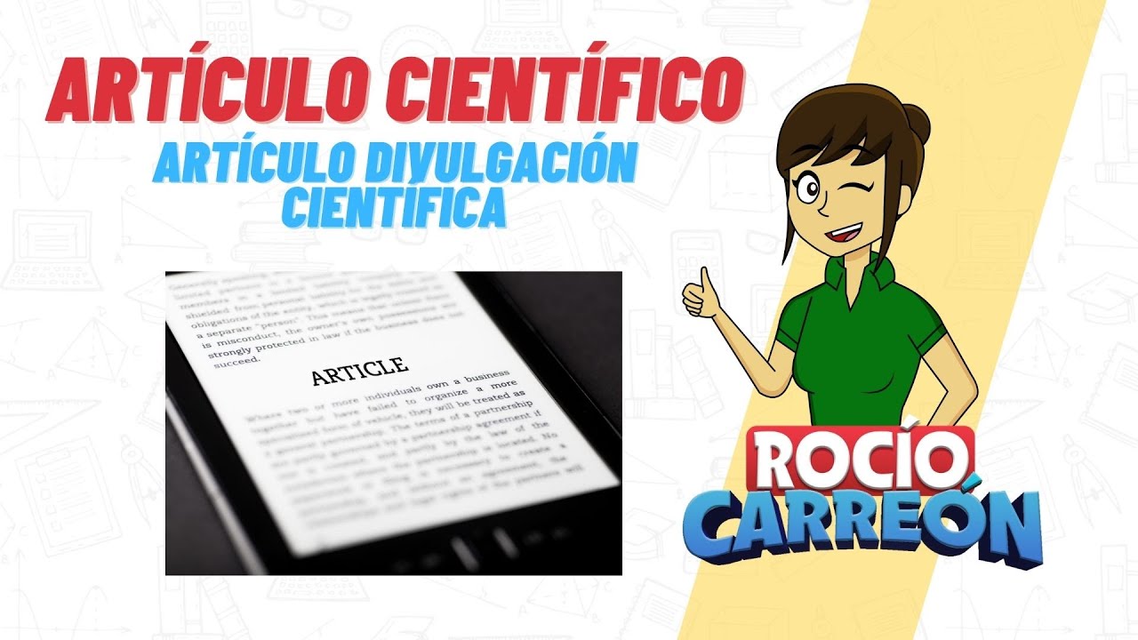 caracteristicas de los articulos de divulgacion cientifica para niños