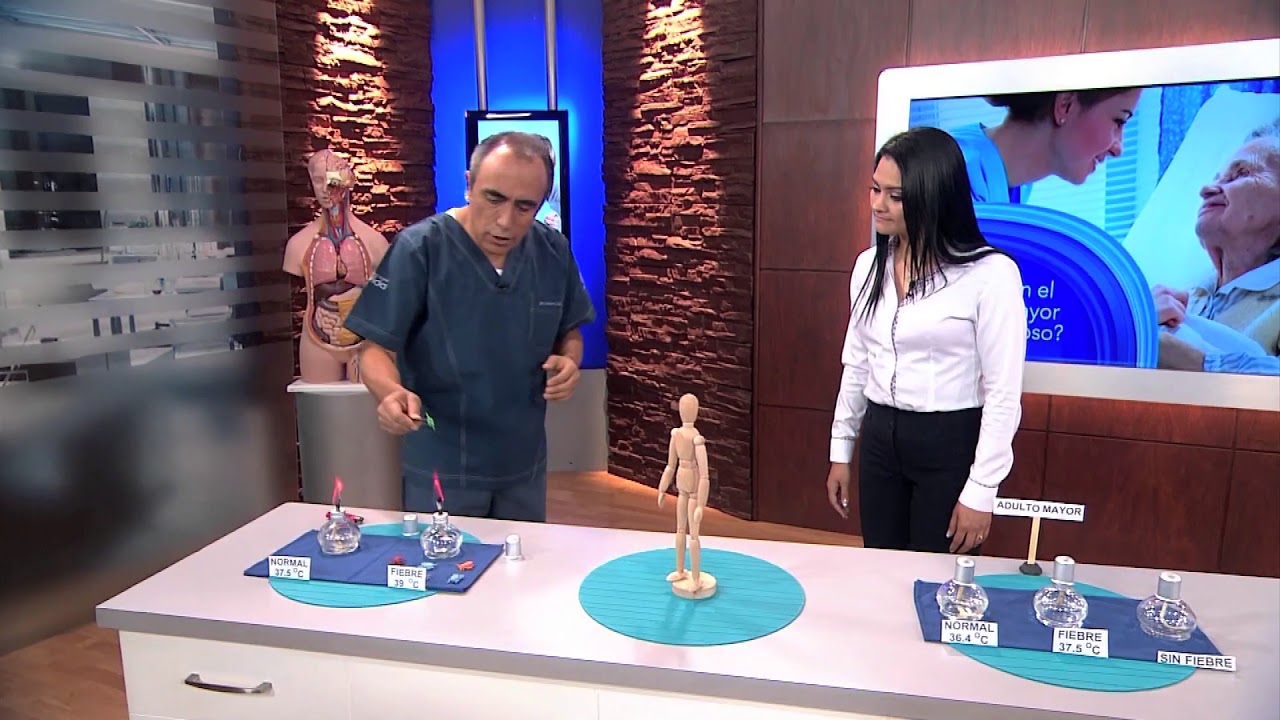 como bajar la temperatura de un adulto mayor