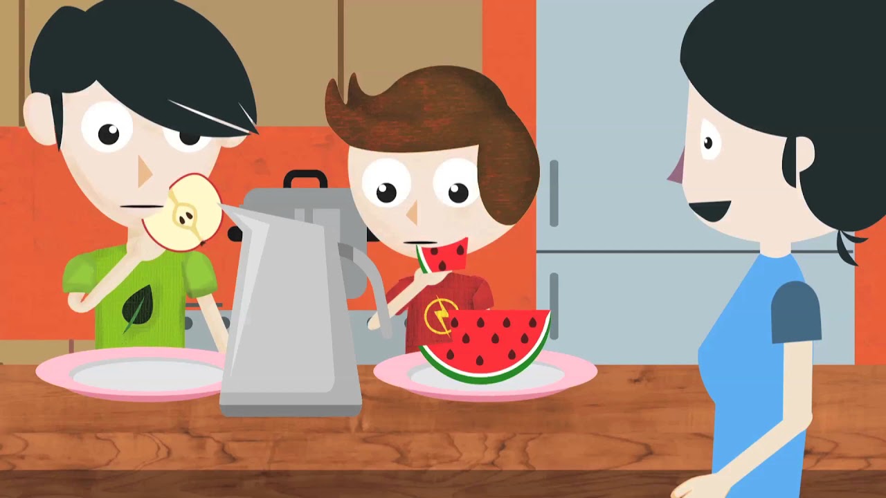 cuento de los alimentos para niños de inicial